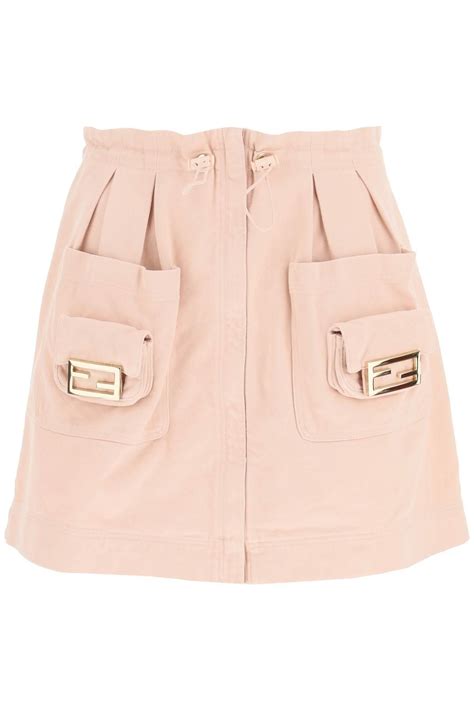 fendi drill skirt|fendi skirts for women.